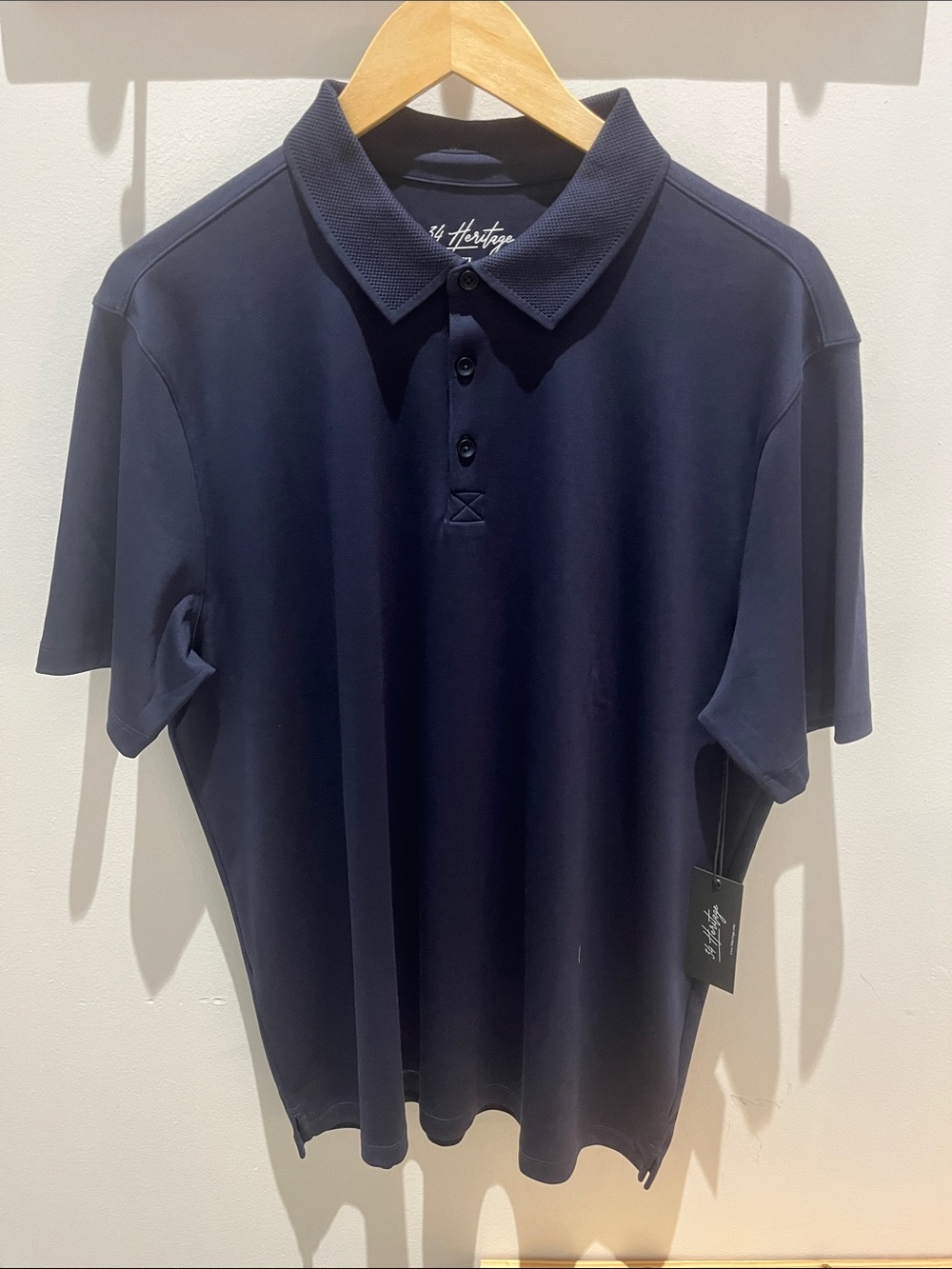 Heritage Navy Blue Short-Sleeve Polo